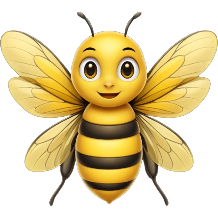 Crée-moi l'emoji d'une petite abeille malicieuse emoji