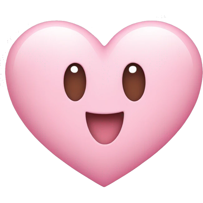 pastel pink heart emoji