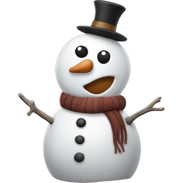 snowman in the desert emoji