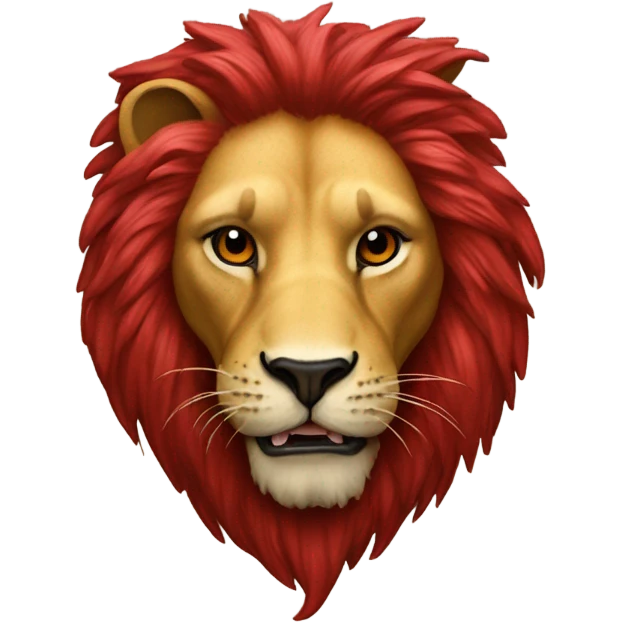 A red lion badge  emoji