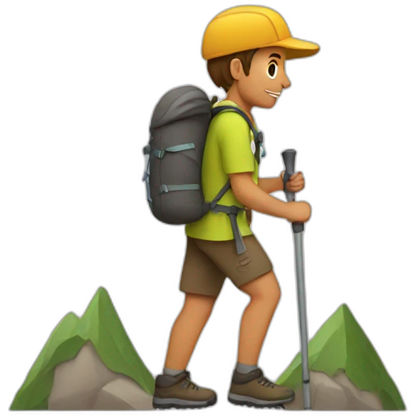 hiking emoji