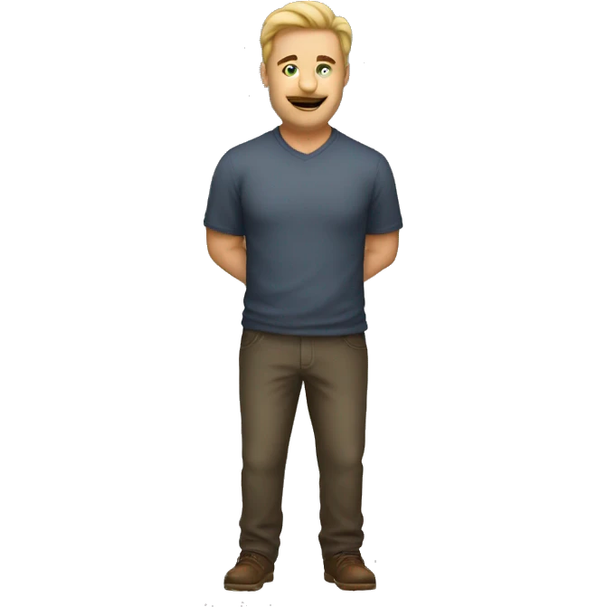 A man with a big booty emoji