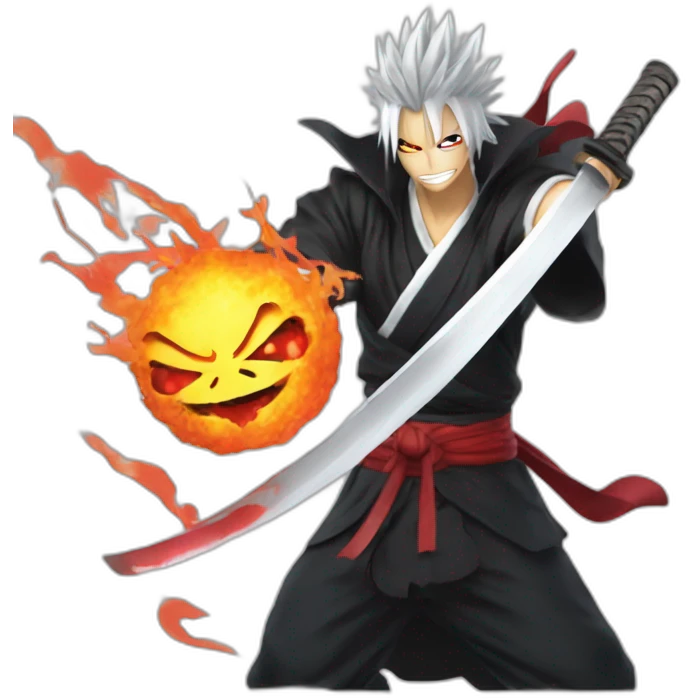 Kurosaki ichigo using bankai emoji