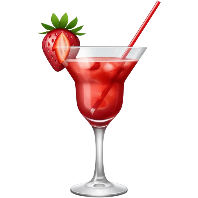 strawberry cocktail emoji