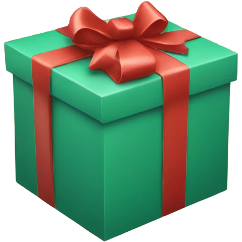 Christmas gift box  emoji
