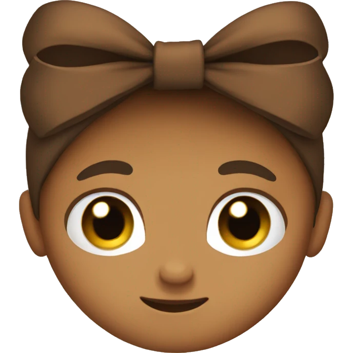 brown bow emoji