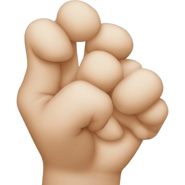 bacio con mano raccolta davanti emoji