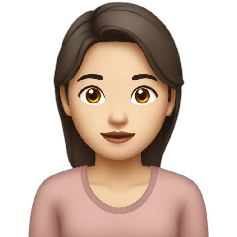 myanmar-girl-with-dark-brown-medium-hair-with-thanakha-on-her-face emoji