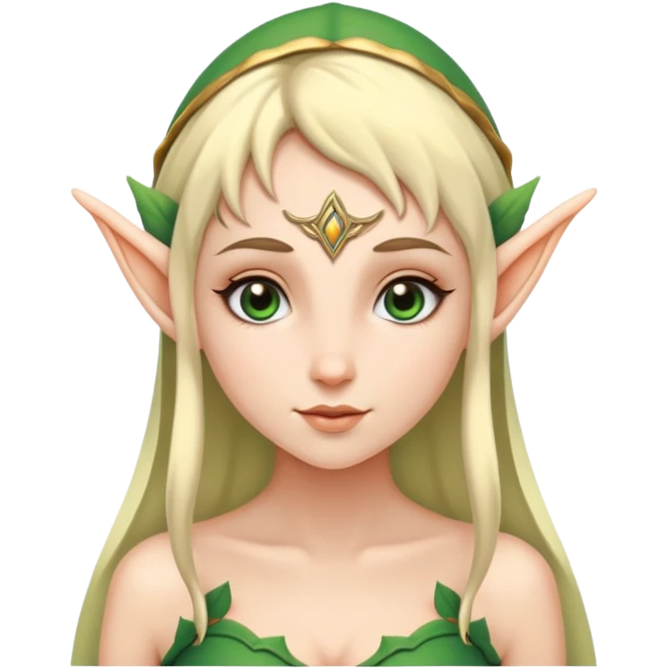Naked elf girl emoji