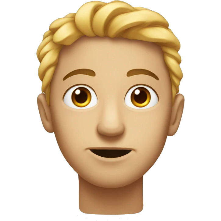Bottom jaw in front of top jaw, eye brows squinched emoji