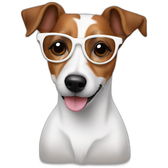 jack russell glasses emoji