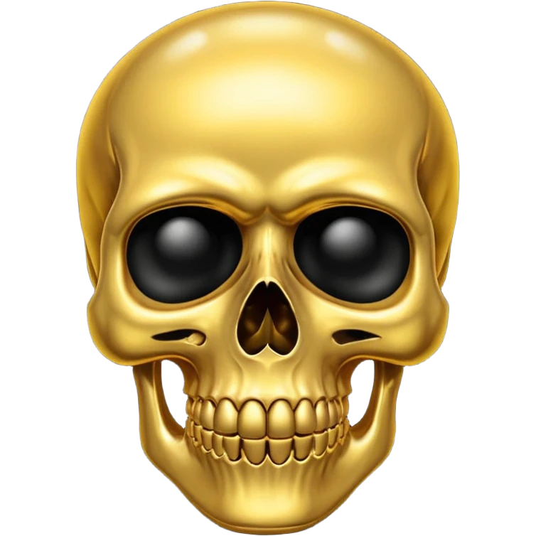 gold skull emoji
