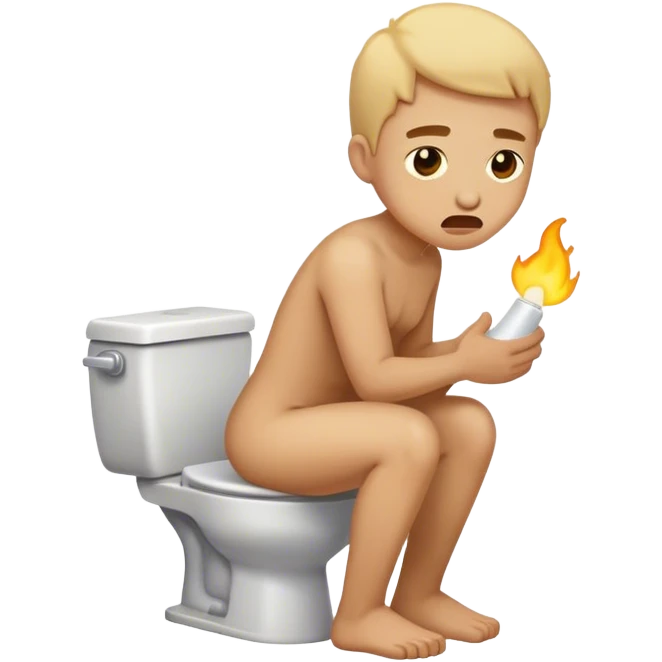 Taking a shit emoji