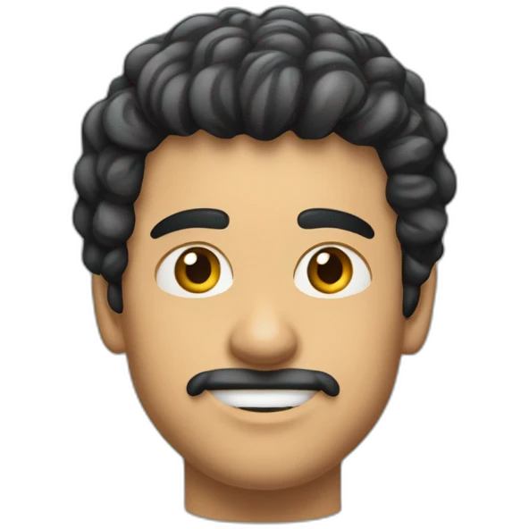 Rapaz moreno do cabelo liso usando camisa da Nike preta emoji