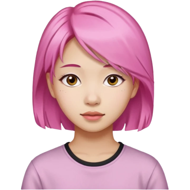 nam, tóc hồng, 20 tuổi  emoji