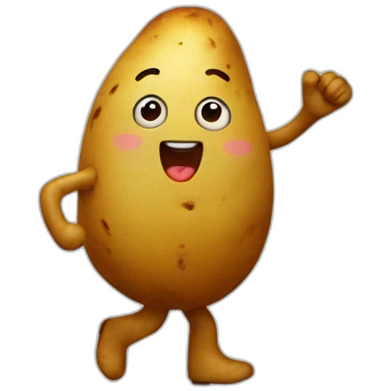 Dancing potato emoji