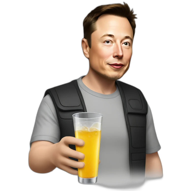 Elon musk drink  emoji