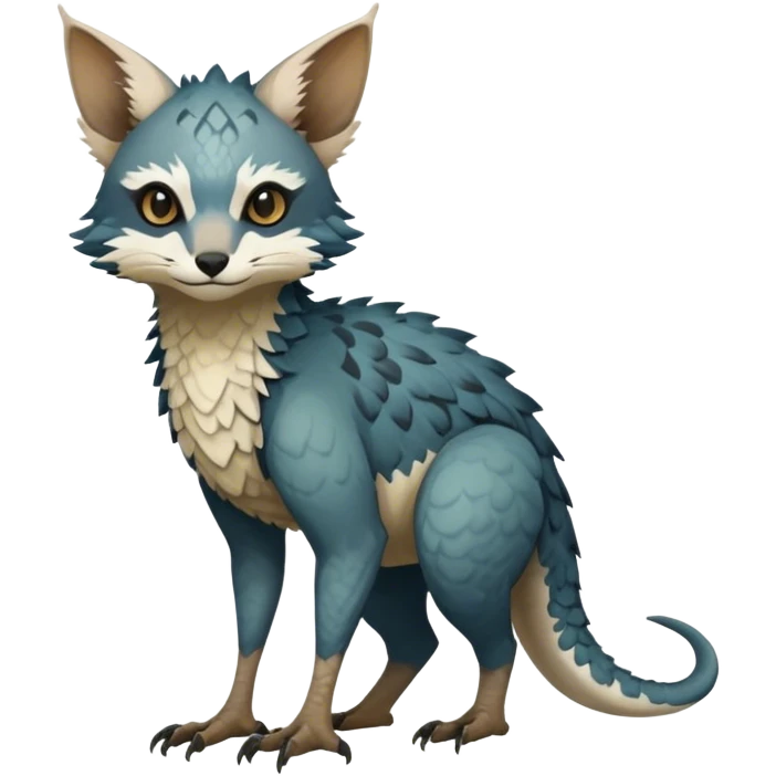 Modern Realistic Rare Fantasy Vernid-Trico-species by LiLaiRa full body emoji