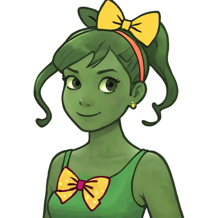 Girl with ponytail  emoji