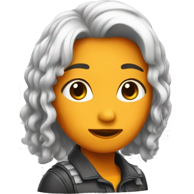 Chica pelo naranja emoji