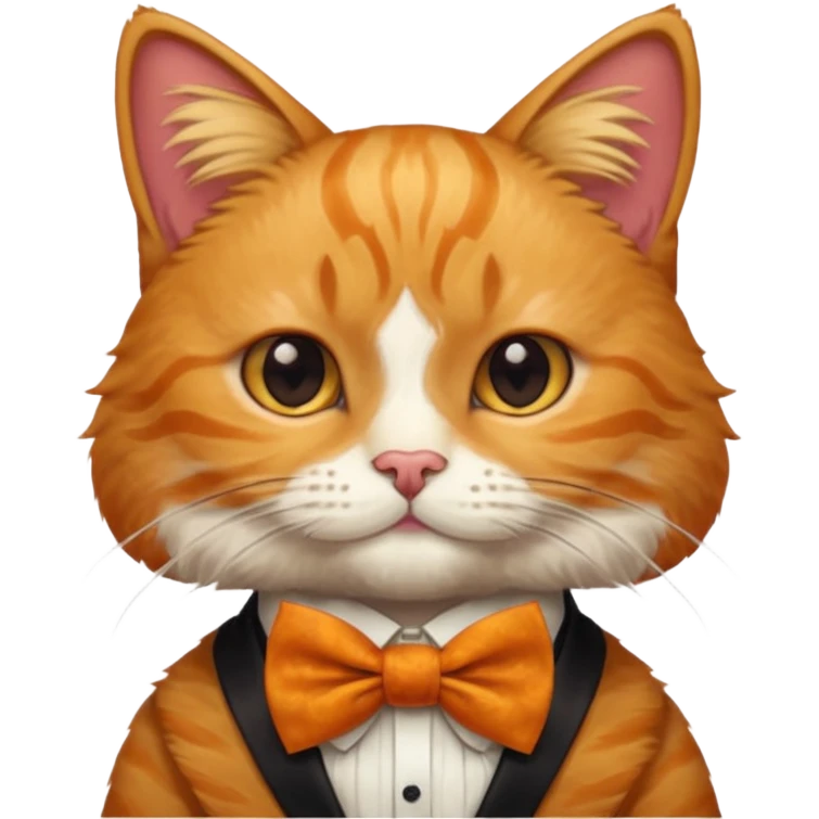 ancient chinese cat bow tie emoji