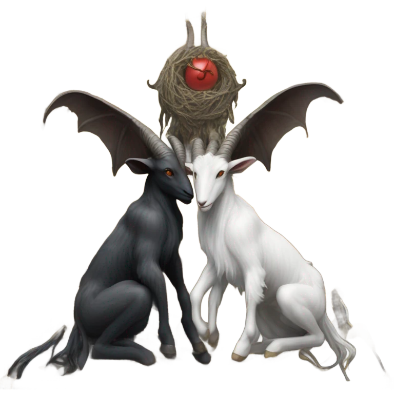 Baphomet and the lovers card emoji