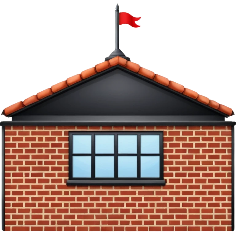 Beautiful realistic School rooftop emoji