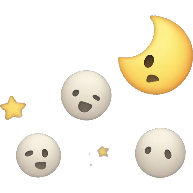 Moon and Stars  emoji