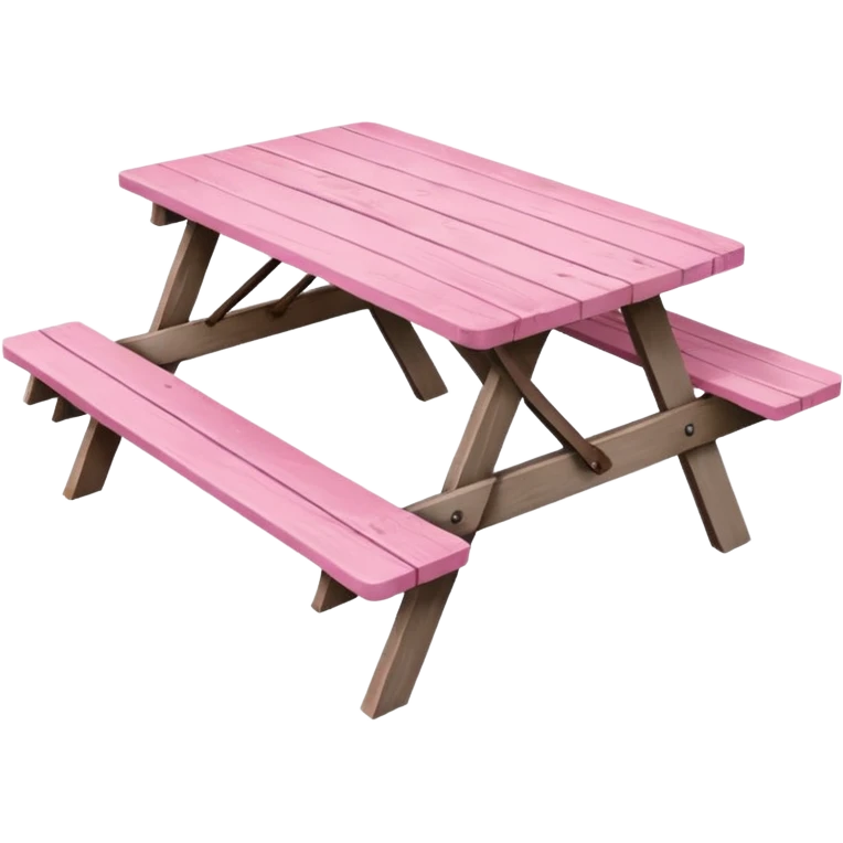 pink picnic table emoji