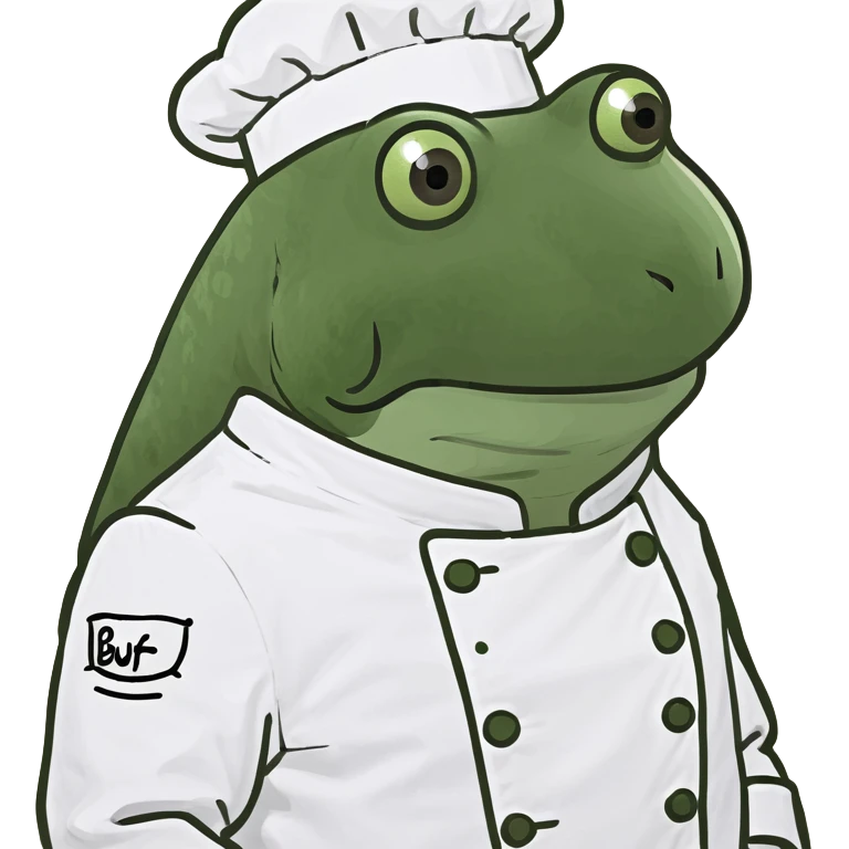 bufo in a chef coat emoji