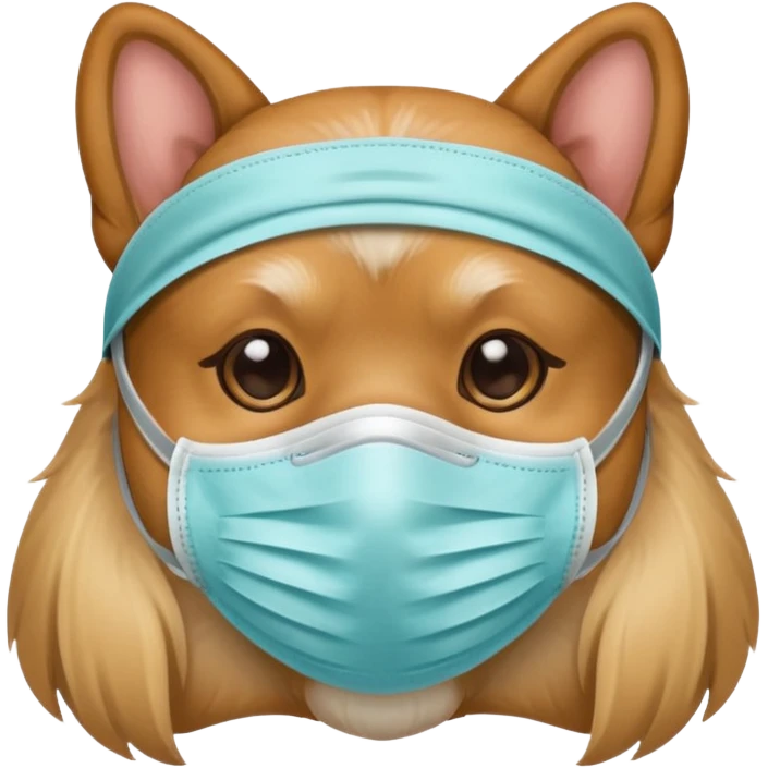 dog Wearing Medical Mask emoji