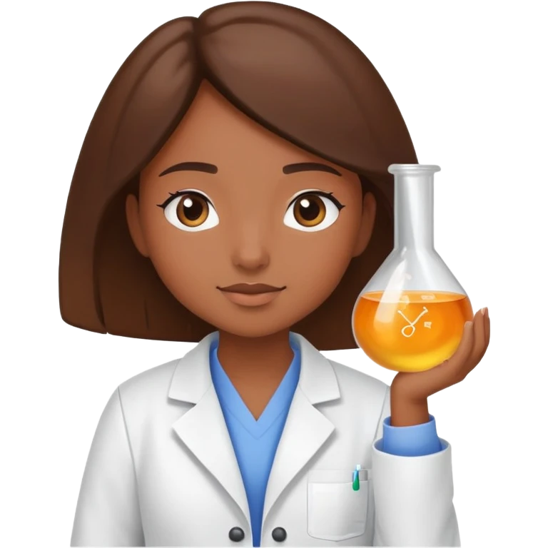 Girl doing chem emoji