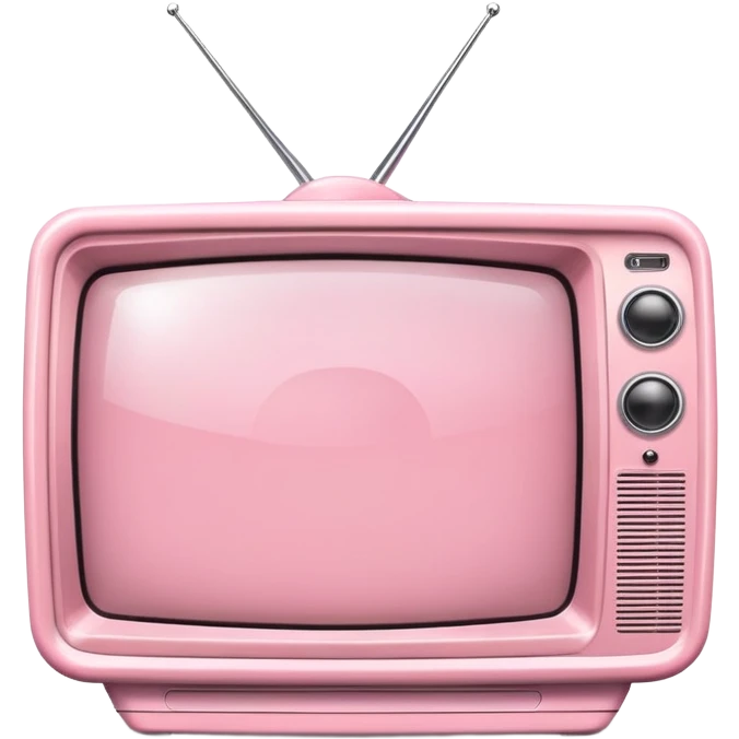 Light pink tv emoji