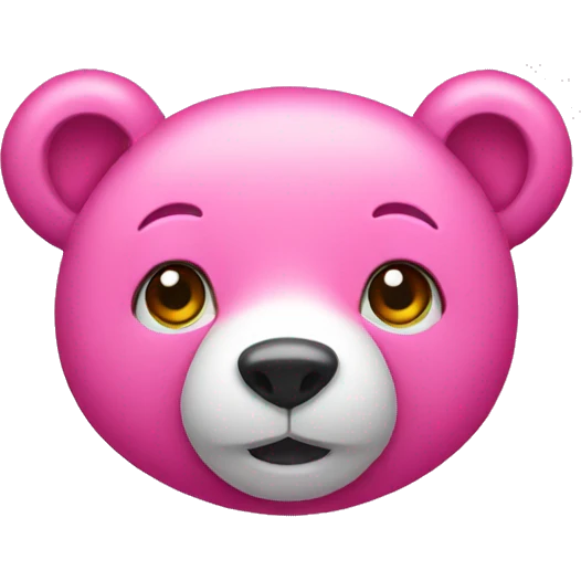 pink bear emoji