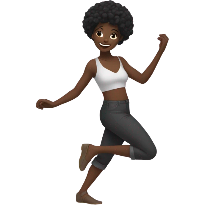 black woman Dancing gif emoji