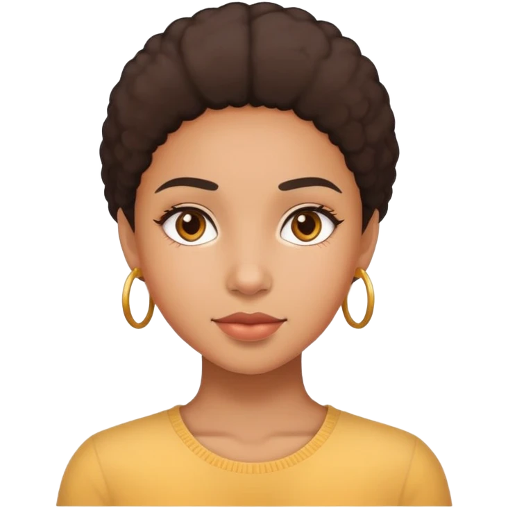 Fille métisse  emoji