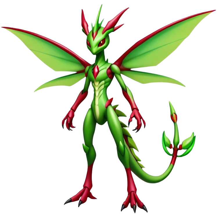  Cool Edgy Shiny Futuristic Ethereal Legendary Scizor-Digimon-Schyther-Flygon-hybrid full body emoji