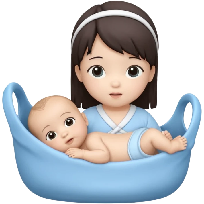 都是 3D 风格的吧，我指 Notebook，分别有 baby girl 和 baby boy 的头像 emoji