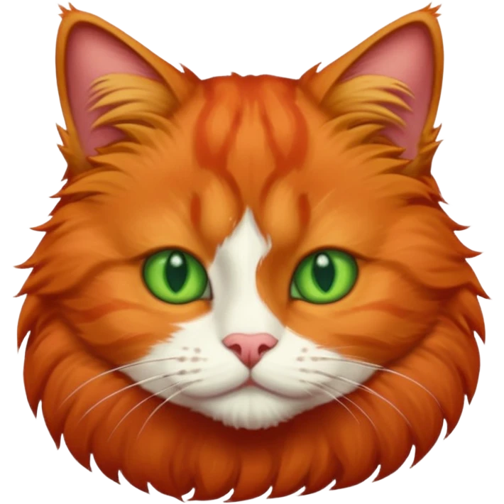 Red cat emoji