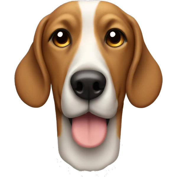 Dog head goose body emoji