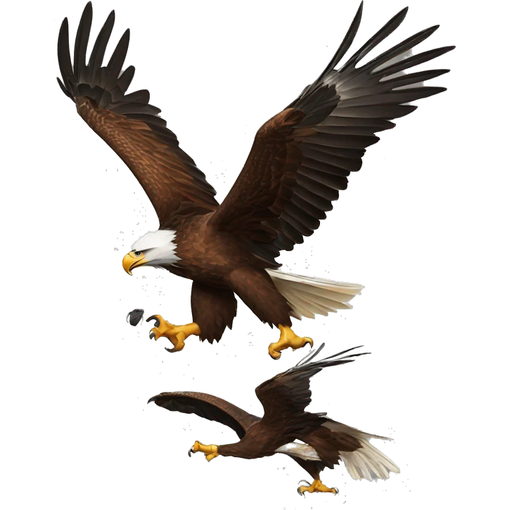 eagle attacking prey emoji