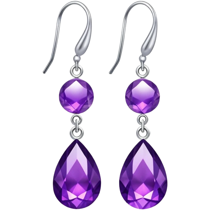 Purple earring emoji