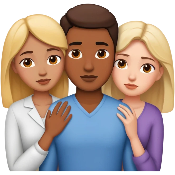 Love triangle emoji