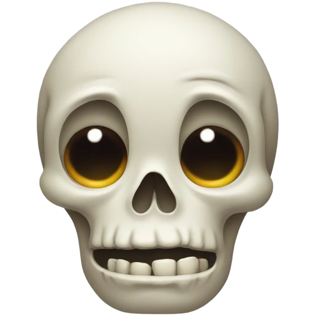 Sad skull that’s crying  emoji
