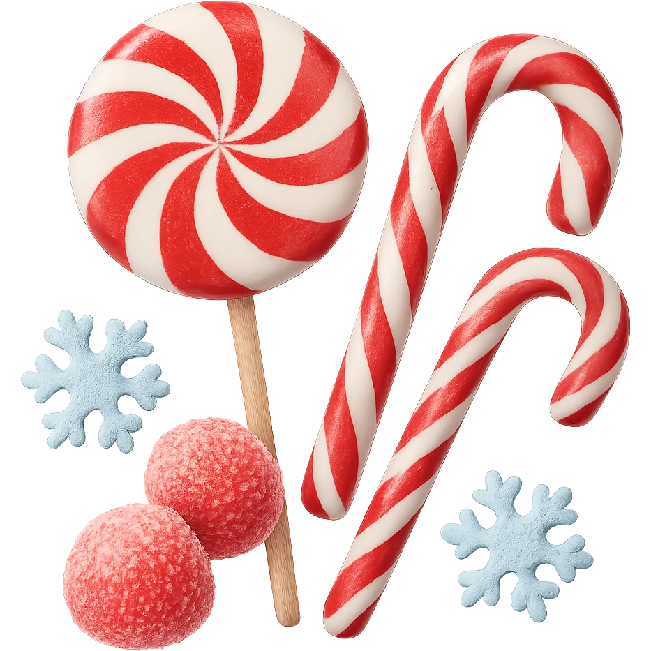 winter candy, remove background emoji
