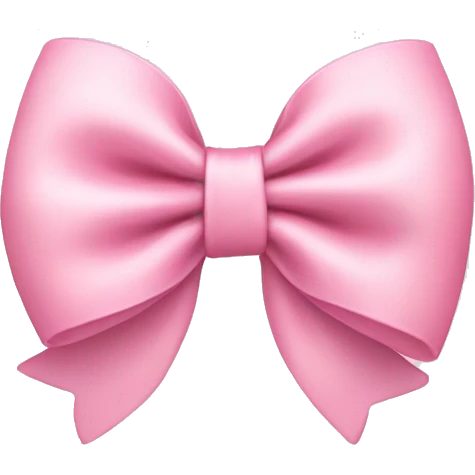 Baby pink bow emoji