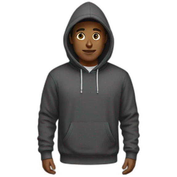 guy with hoodie  emoji