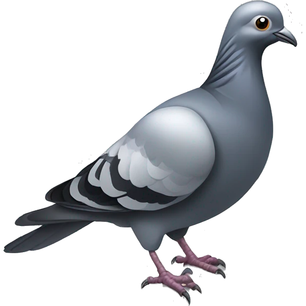 Pigeon forging steel emoji