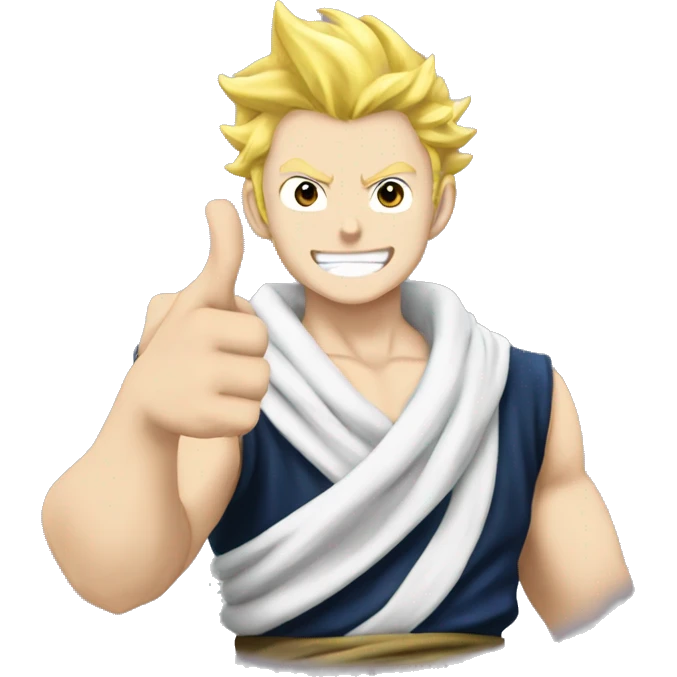 fairy tail laxus thumbs up emoji