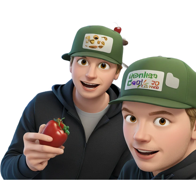 boys enjoying food together emoji